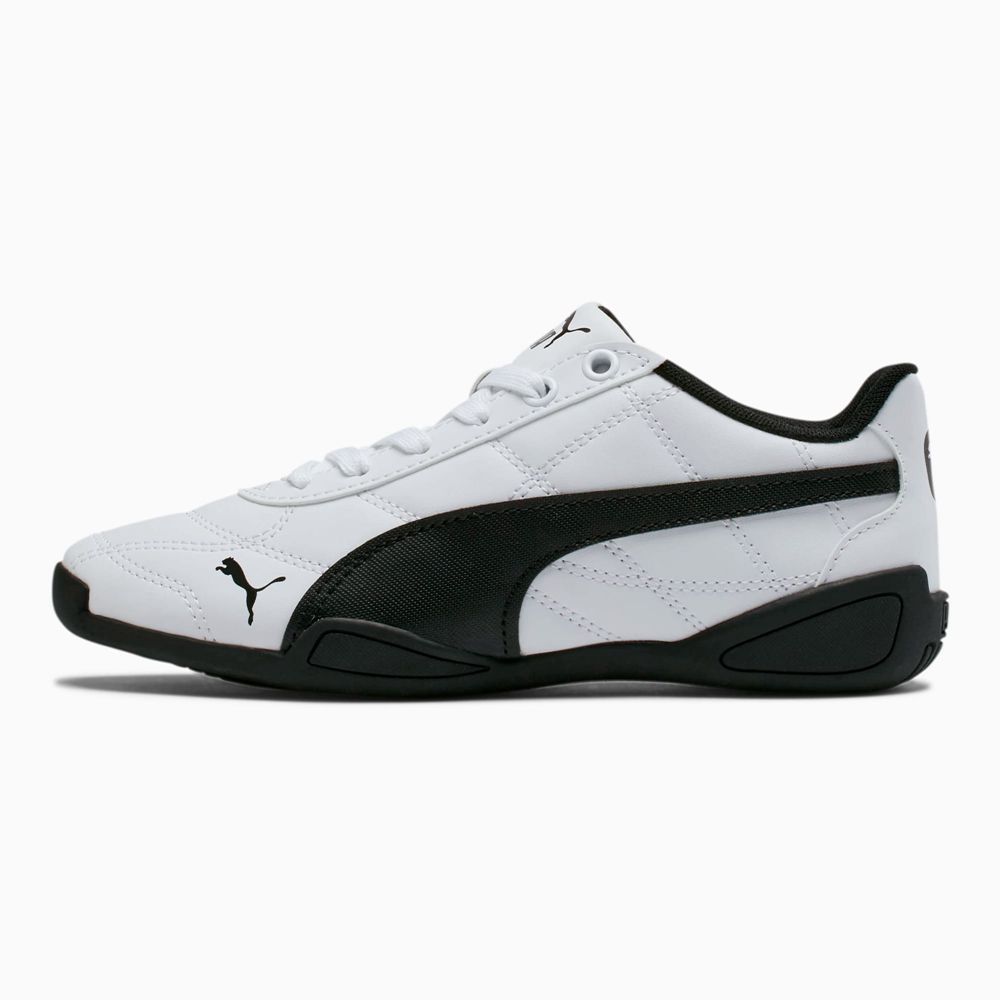 Puma Tune Cat 3 Lány Motorsport Cipő - Fehér/Fekete ( Hungary - PJYIG6893 )